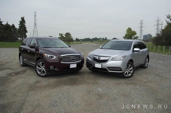 Сравнение Acura MDX vs Infiniti QX60